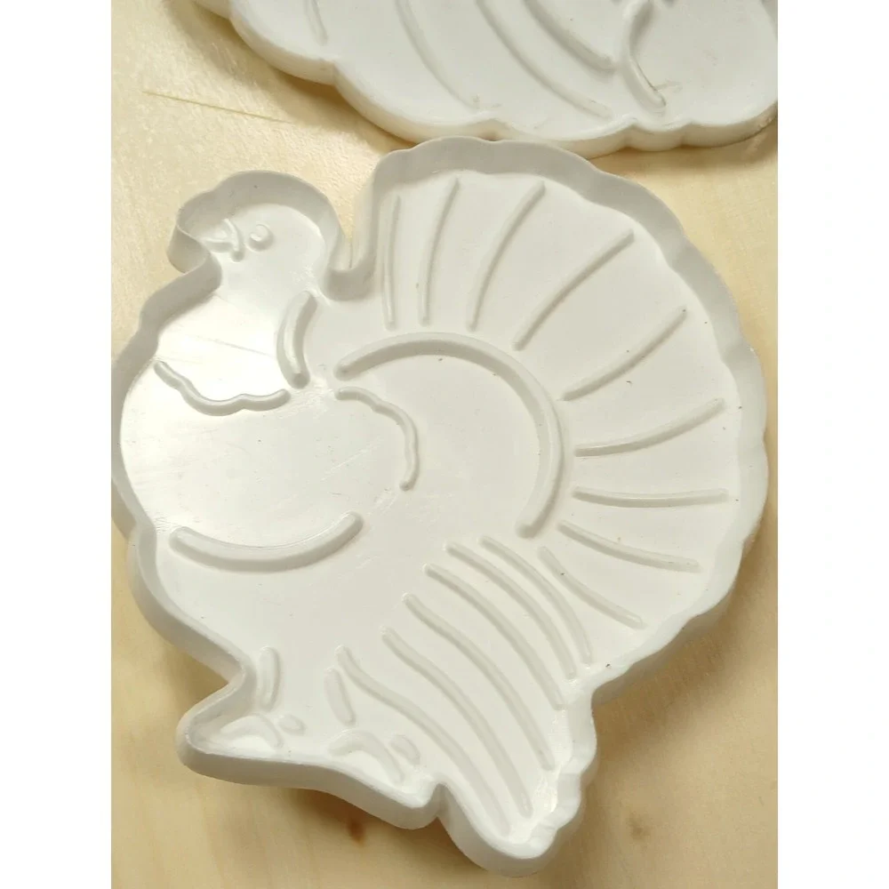 Vtg 5 Hutzler Lot Thanksgiving Fall Cookie Cutters Indian+ Christmas
